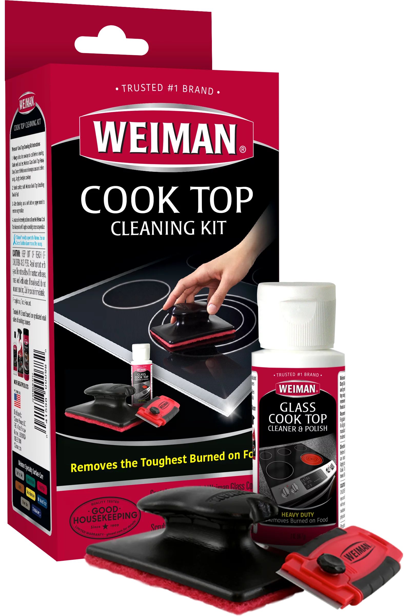 Weiman Cook Top Complete Cleaning Kit - Includes Cream, Scrubbing Pad and Scraper | Walmart (US)