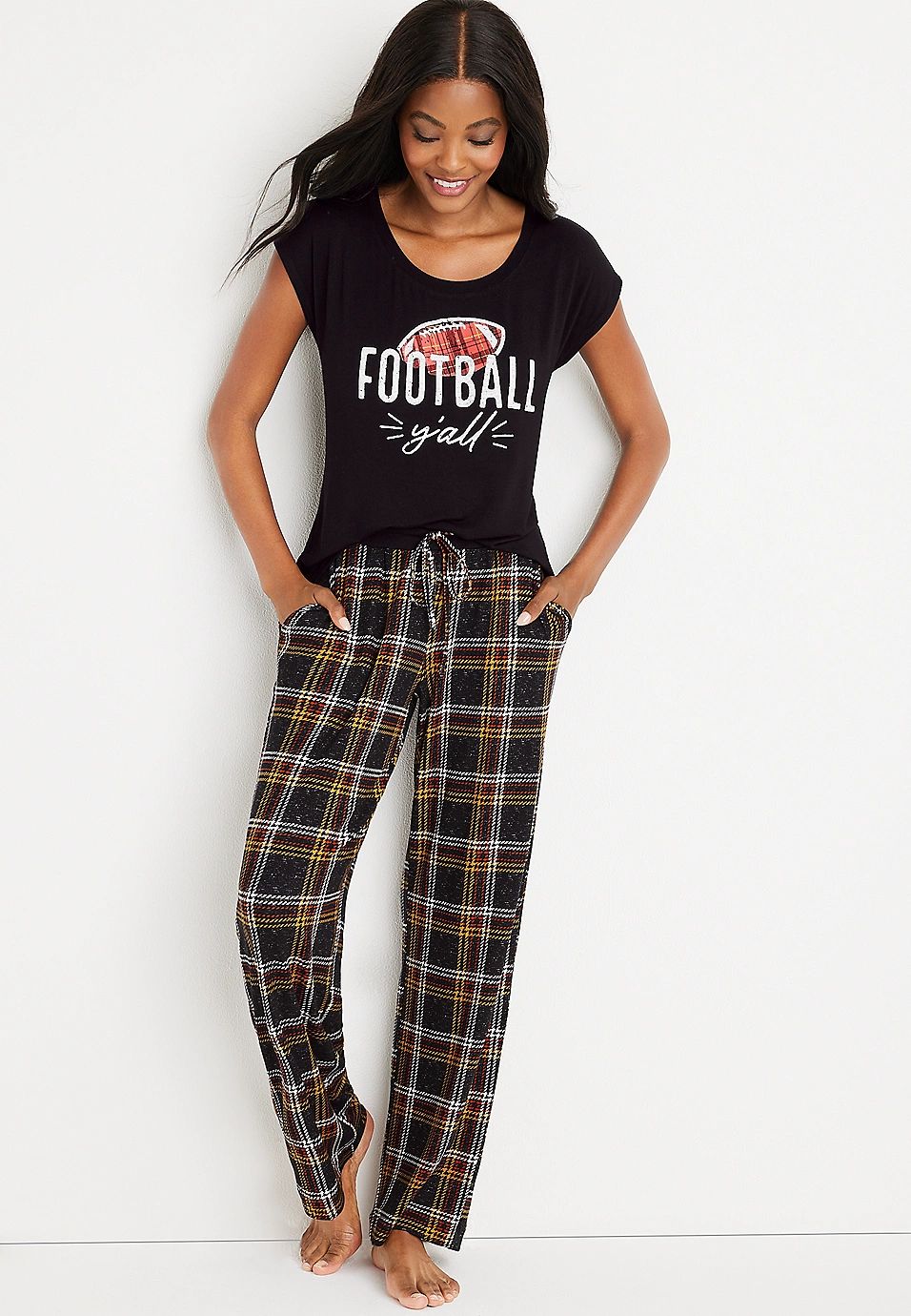 Cozy Graphic Tee and Jogger Pajama Set | Maurices