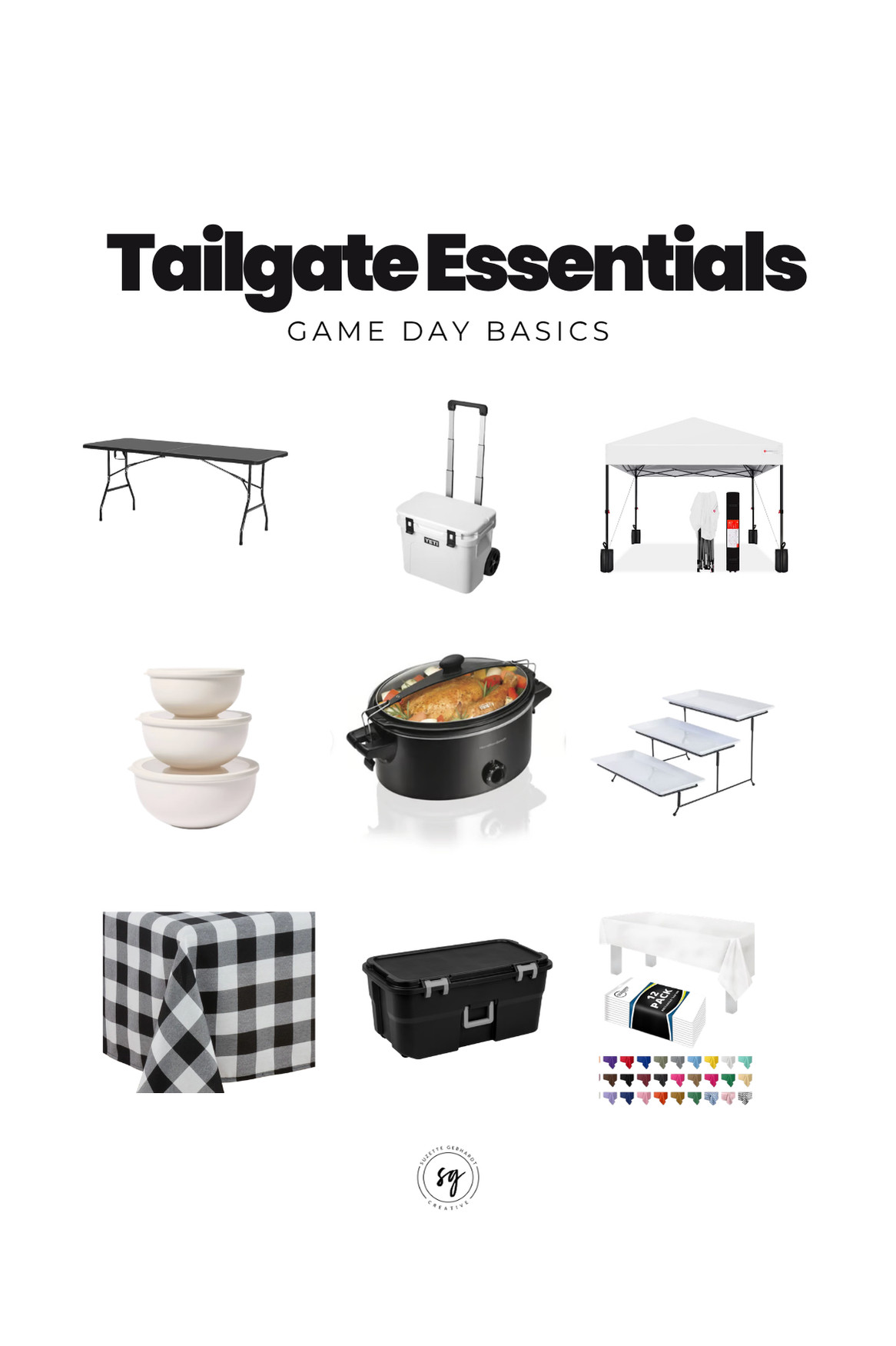 Almost time to tailgate!  As football season approaches, these are the the things I'll be using all Fall.

If you're just getting started, these are the basics you'll want to make your first tailgate a success.

 

 #LTKmomlife #LTKSeasonal #LTKHome