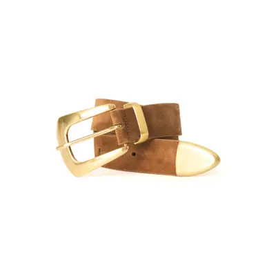 B-Low the Belt Jordana Suede Belt in Bronze Brushed Brass at Nordstrom, Size Medium | Nordstrom