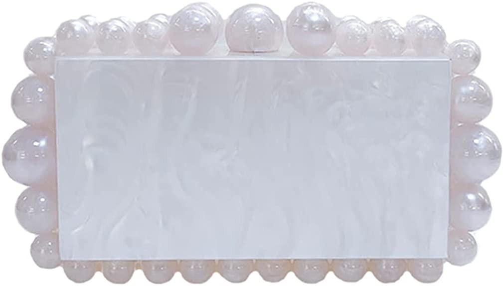Acrylic Evening Clutch Bag for Women Glitter Marble Purse Handbag for Wedding Cocktail Party Prom | Amazon (US)