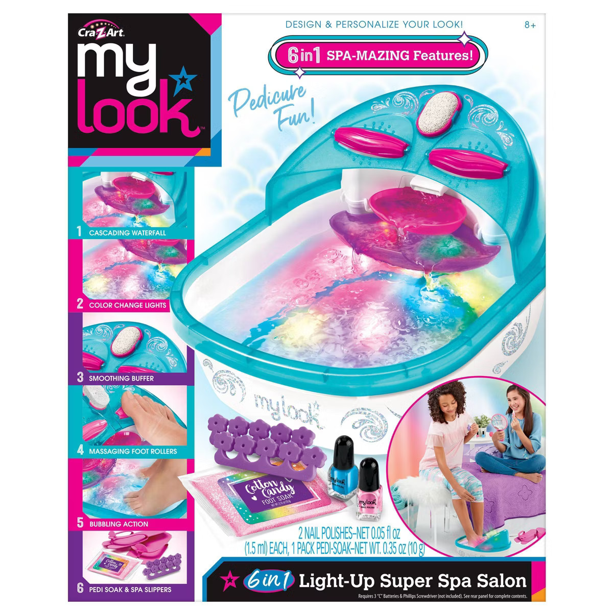 MY LOOK 6-in-1 Light-Up Super Spa Salon Activity Kit: Creative Thinking Craft Set for Kids with S... | Target