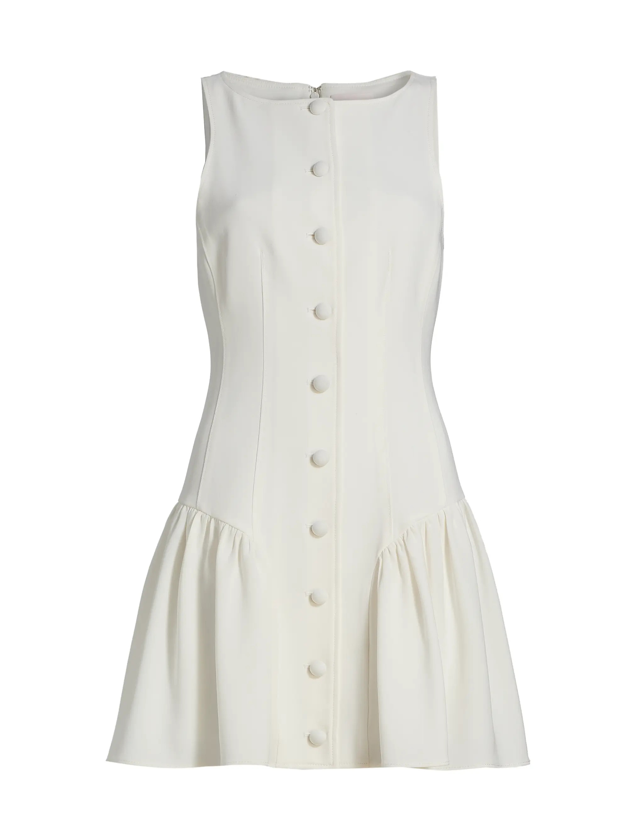 Royce Button-Detail Fit & Flare Minidress | Saks Fifth Avenue