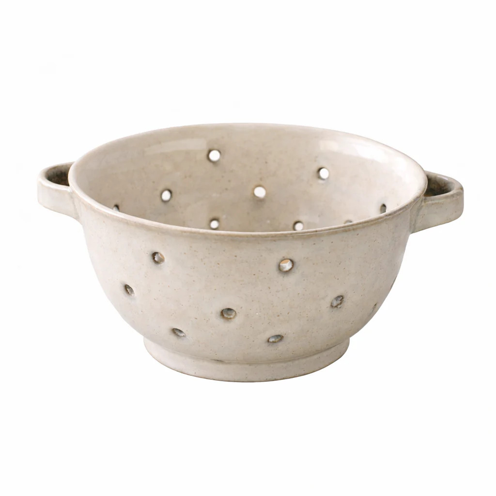 Cream Ceramic Colander | luxe bCO