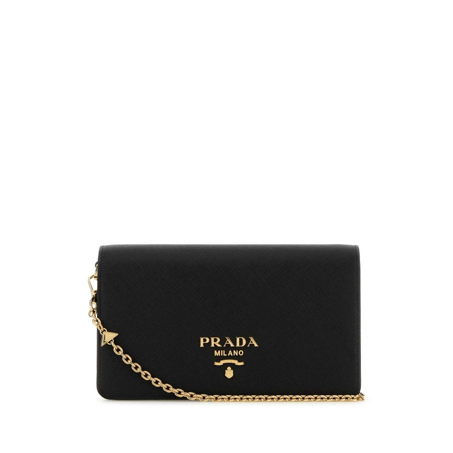 Prada Black Leather Mini Shoulder Strap | Jomashop.com & JomaDeals.com