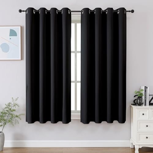 CUCRAF Blackout Curtains for Bedroom,Thermal Insulated Room Darkening Grommet Window Curtains & Drape | Amazon (US)