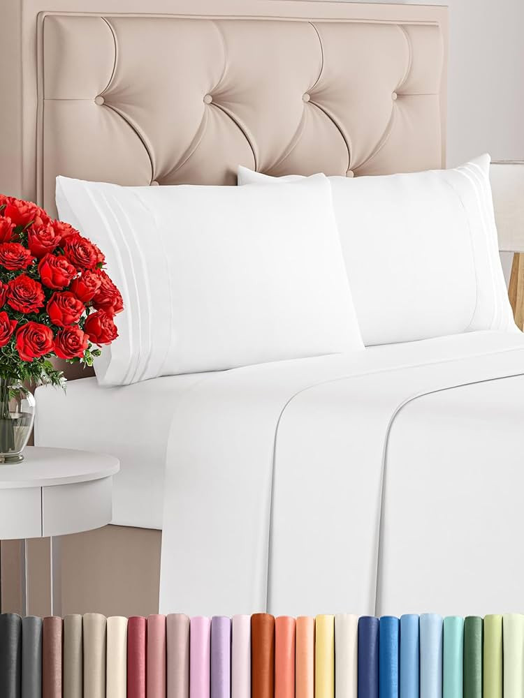 King Size 4 Piece Sheet Set - Comfy Breathable & Cooling Sheets - Hotel Luxury Bed Sheets for Wom... | Amazon (CA)