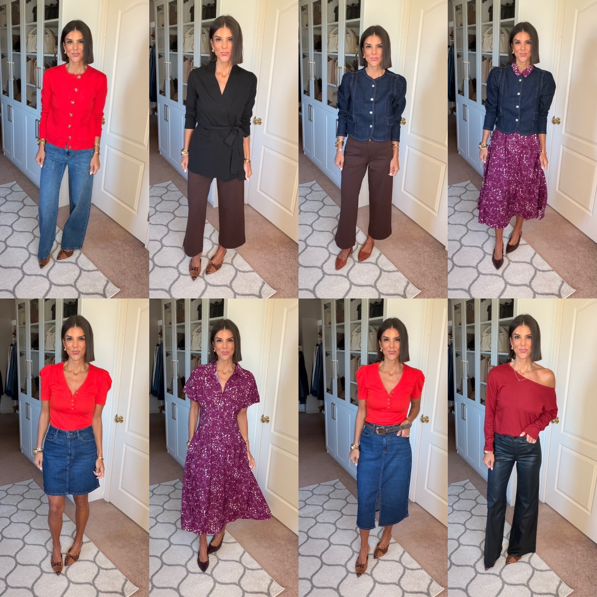 New @Walmart finds! So many of these are on sale! I’m 5’5 and in size xs in dress, jacket, and tops. Sized up one in leather pants, and both denim skirts. Size 0 in trouser jeans (size down if in between)
