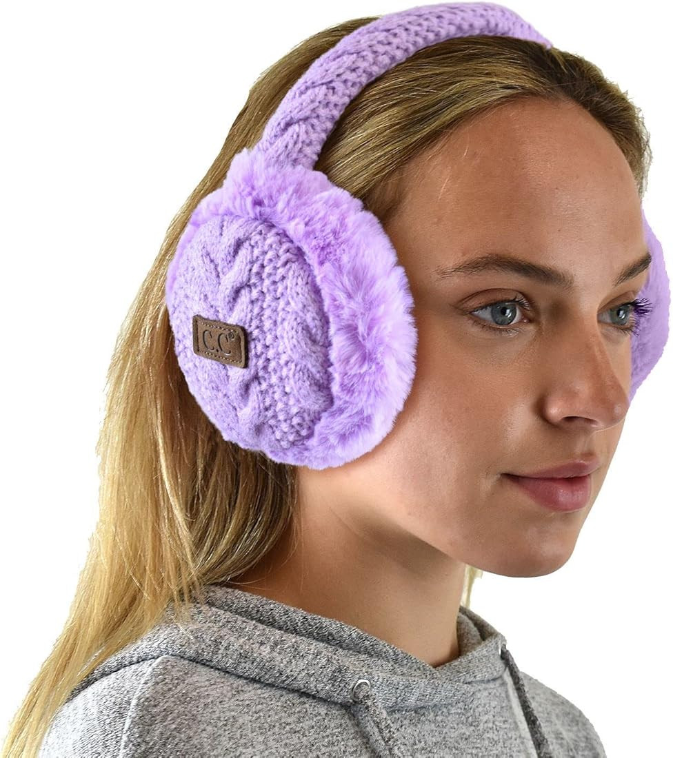 C.C Soft Winter Warm Adjustable Headband Ear Warmer Earmuffs | Amazon (US)