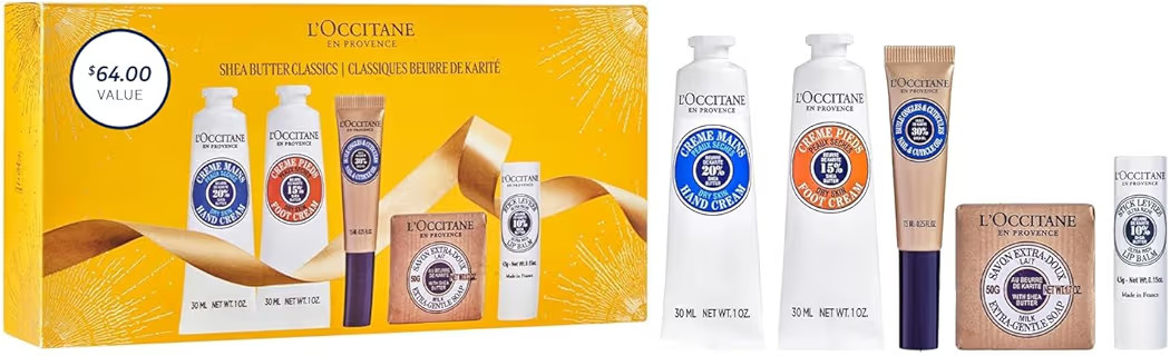 L’Occitane Shea Butter Classics Holiday Gift Set, Soothing, Nourishing & Hydrating Daily Essent... | Amazon (US)