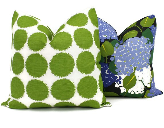 Schumacher Studio Bon Green Fuzz  Pillow Cover 18x18 20x20 | Etsy | Etsy (US)