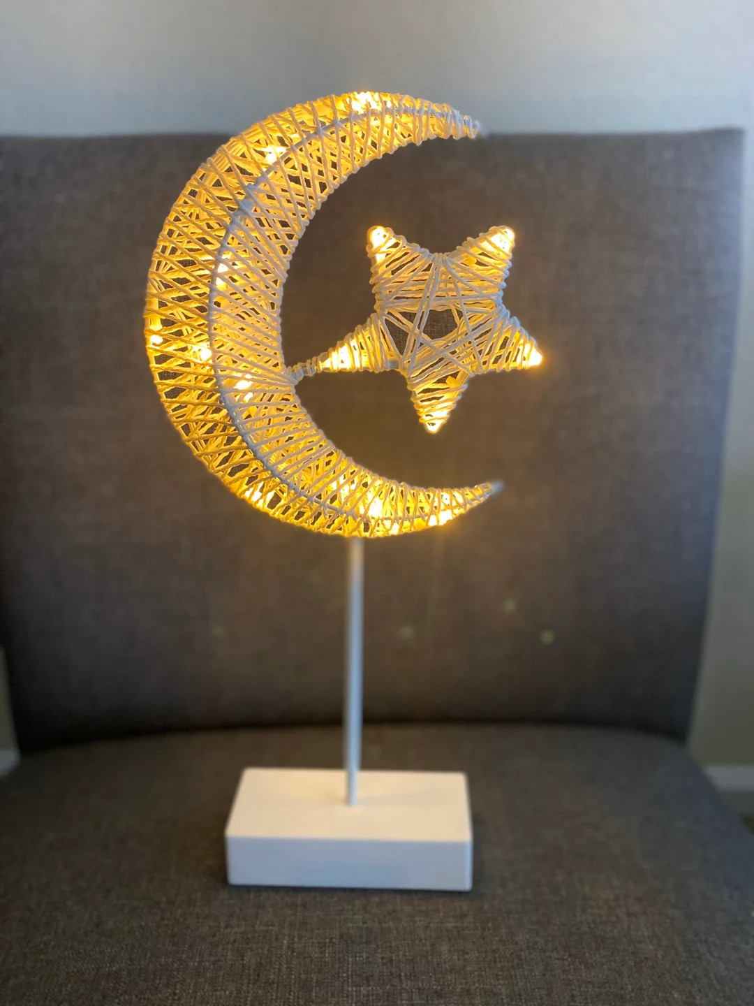 Crescent moon and star light up stand | Etsy (US)