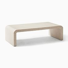 Solstice Painted Raffia Low Coffee Table (44"–50") | West Elm (US)