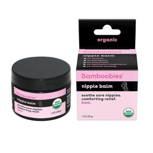 Bamboobies Women's Nipple Cream, Organic Cream for Soothing Skin, Nipple Balm, 1 oz (Pack of 1) | Amazon (US)