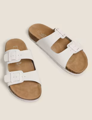 Leather Two Strap Sandals | M&S Collection | M&S | Marks & Spencer (UK)