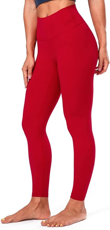 Lavento Women's All Day Soft Yoga Leggings No Front Seam - High Waisted Brushed 7/8 Length Workou... | Amazon (US)