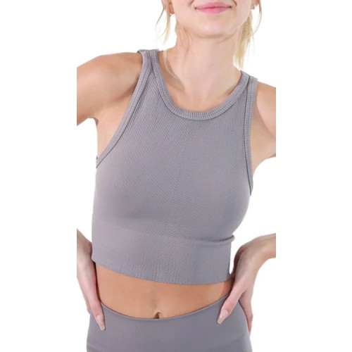 Women's NikiBiki High Neck Chevron Crop Tank Top | Scheels