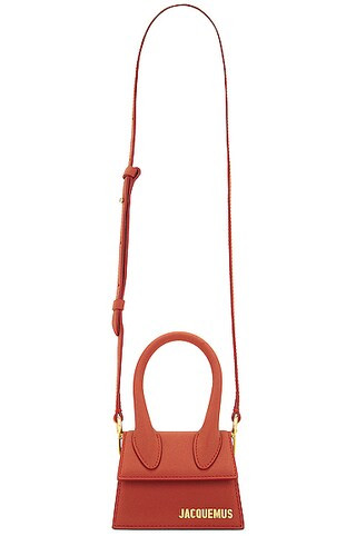 JACQUEMUS Le Chiquito Bag in Dark Red | FWRD | FWRD 