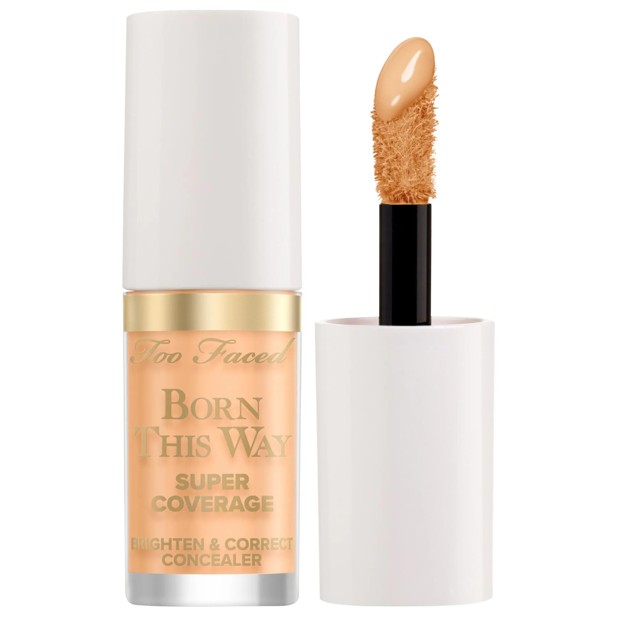 Too Faced Born This Way Super Coverage Brighten & Color Correcting Concealer Warm Peach 0.06 oz/2 mL | Sephora (US)