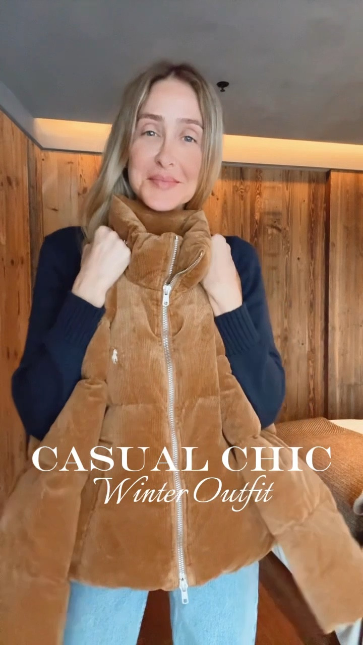 Casual chic winter outfit 
I love this outfit so much! It’s super cute, elegant, comfy, and warm. This viral Ralph Lauren puffer jacket it’s amazing, super beautiful and definitely keeps you warm. Fits true to size and I’m wearing size small 
Winter outfit 
Snow outfit 
Puffer jacket 
Sweater 
Boots 

#LTKgrwm #LTKootd #LTKU