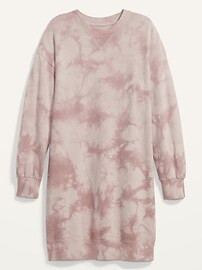 Tie-Dyed Sweatshirt Shift Dress for Women | Old Navy (US)