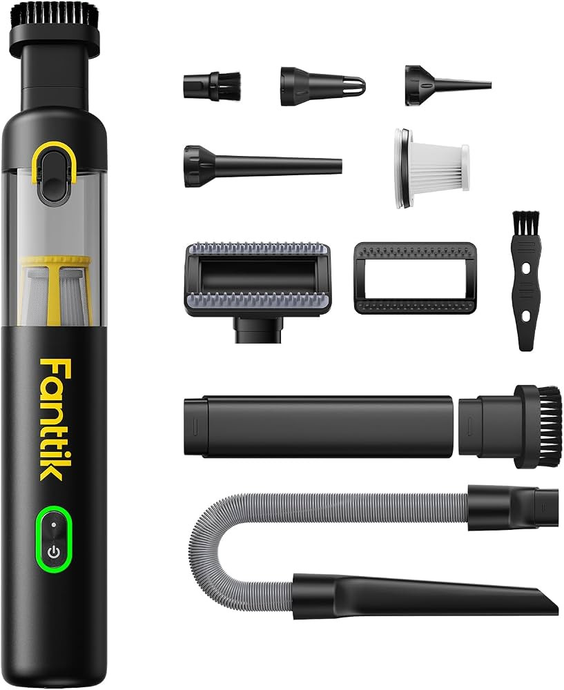 Fanttik Slim V8 APEX Cordless Car Vacuum & Air Duster, 4-in-1 Portable Mini Vacuum with 19000pa S... | Amazon (US)
