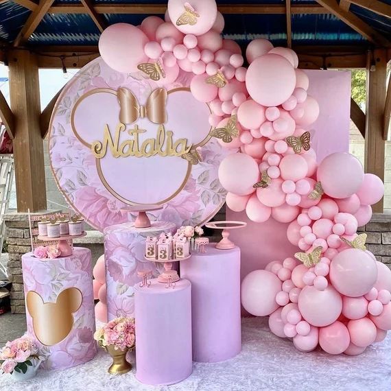 Baby Pink MATTE Balloon Garland Arch Kit for Birthday Baby | Etsy | Etsy (US)