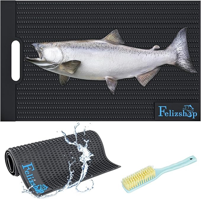 Fish Fillet Mat 28 "x14"Non-Slip Fish Board,Portable Fish Mat Fish Measuring Board for Scaling Fi... | Amazon (US)