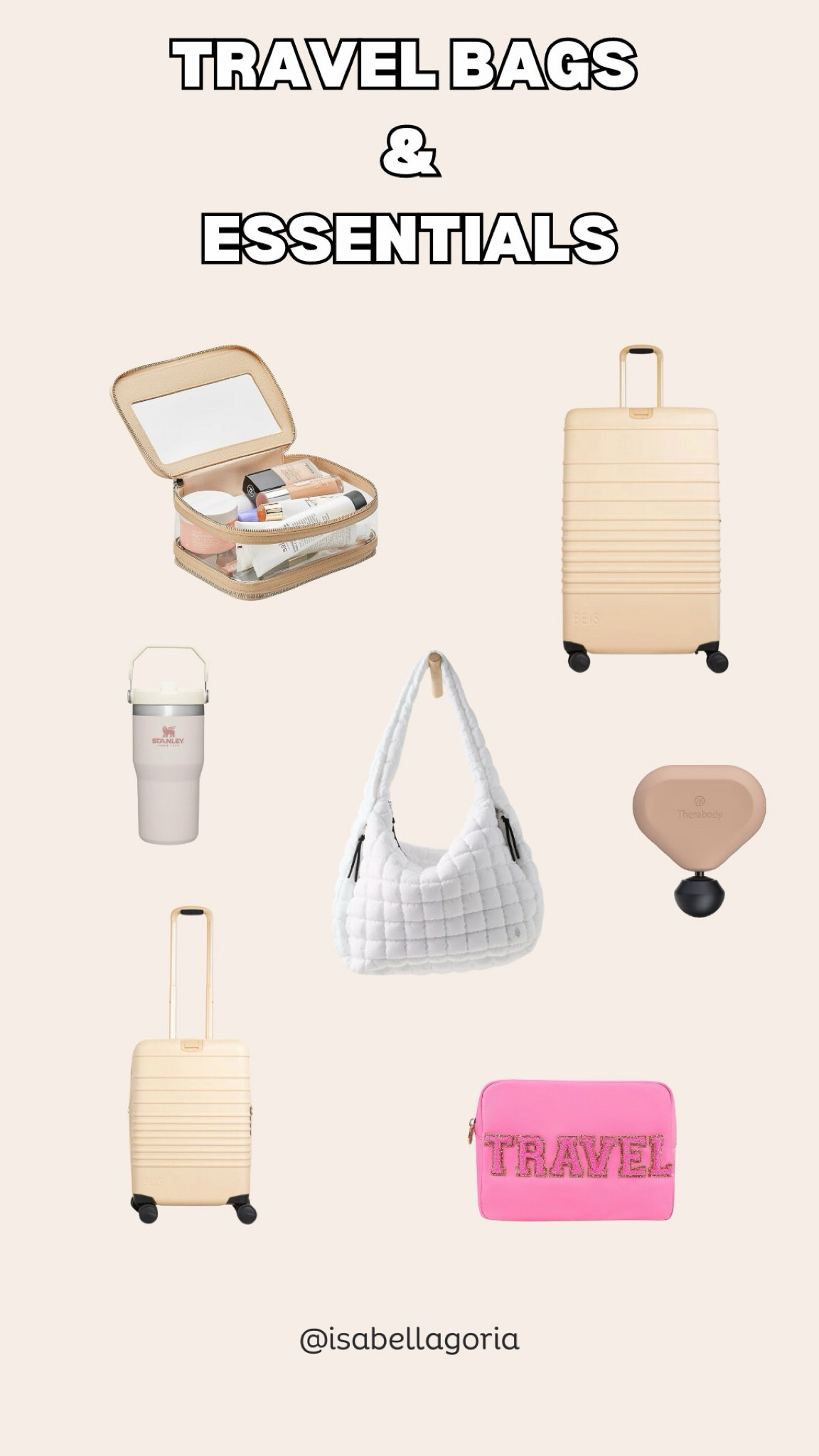 All of my travel bags & essentials!!! I take on every trip 🩷

#LTKstyletip #LTKtravel #LTKMostLoved