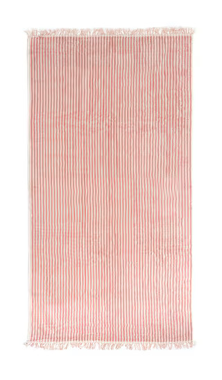The Beach Towel in Laurens Pink Stripe | Revolve Clothing (Global)