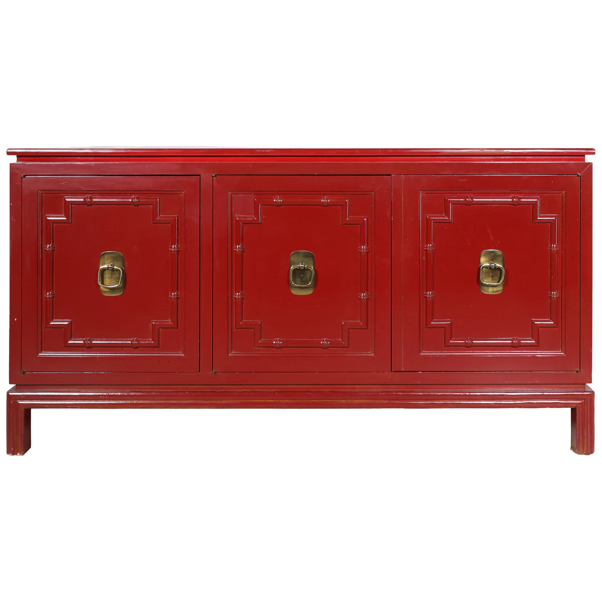 Red Chinoiserie Credenza | Scout Design Studio