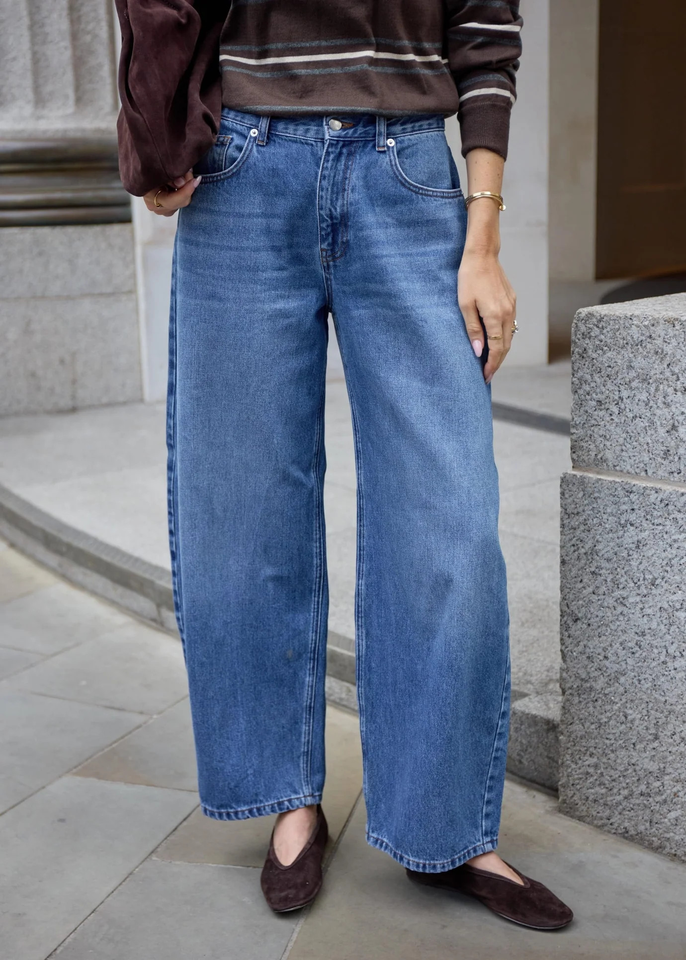 Blake Barrel Jean - Relaxed Barrel Leg Women's Jeans in Blue | WAT The Brand | WAT The Brand