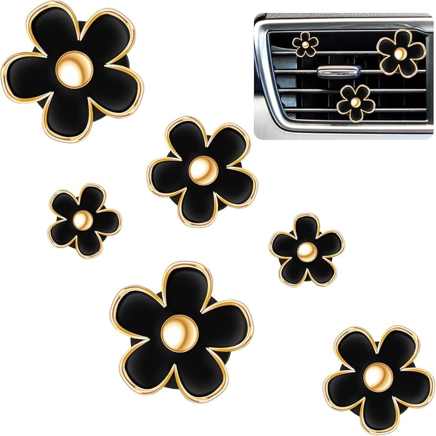 Frienda 6 Pcs Daisy Flower Air Vent Clip Air Freshener Outlet Clip Car Air Conditioning Clip Char... | Amazon (US)