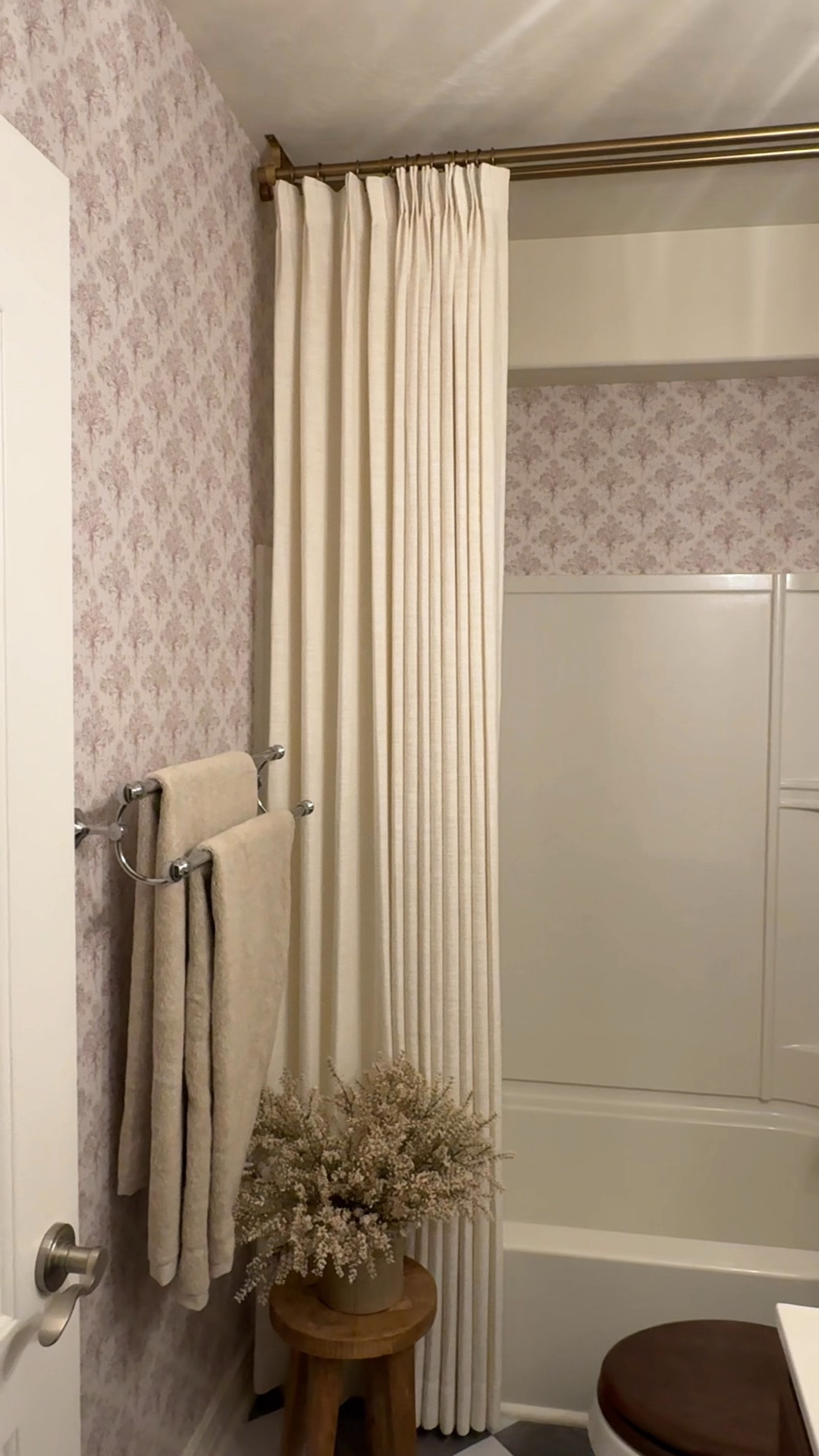 Bathroom before and after! Use discount code ANDREATRAYLOR for 15% at check out for curtains!

#LTKSaleAlert #LTKVideo #LTKHome