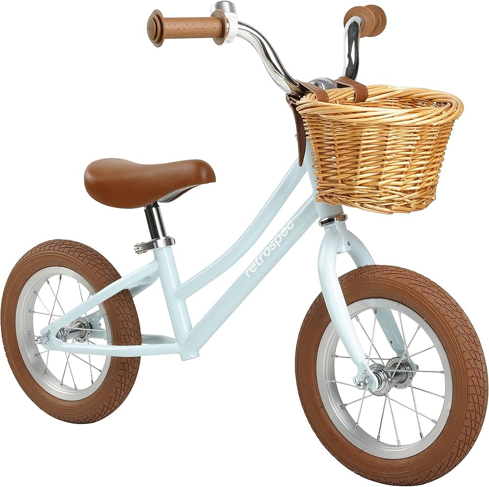 Retrospec Baby Beaumont Kids' Balance Bike for Toddlers, No Pedals, Air Filled Tires | Amazon (US)