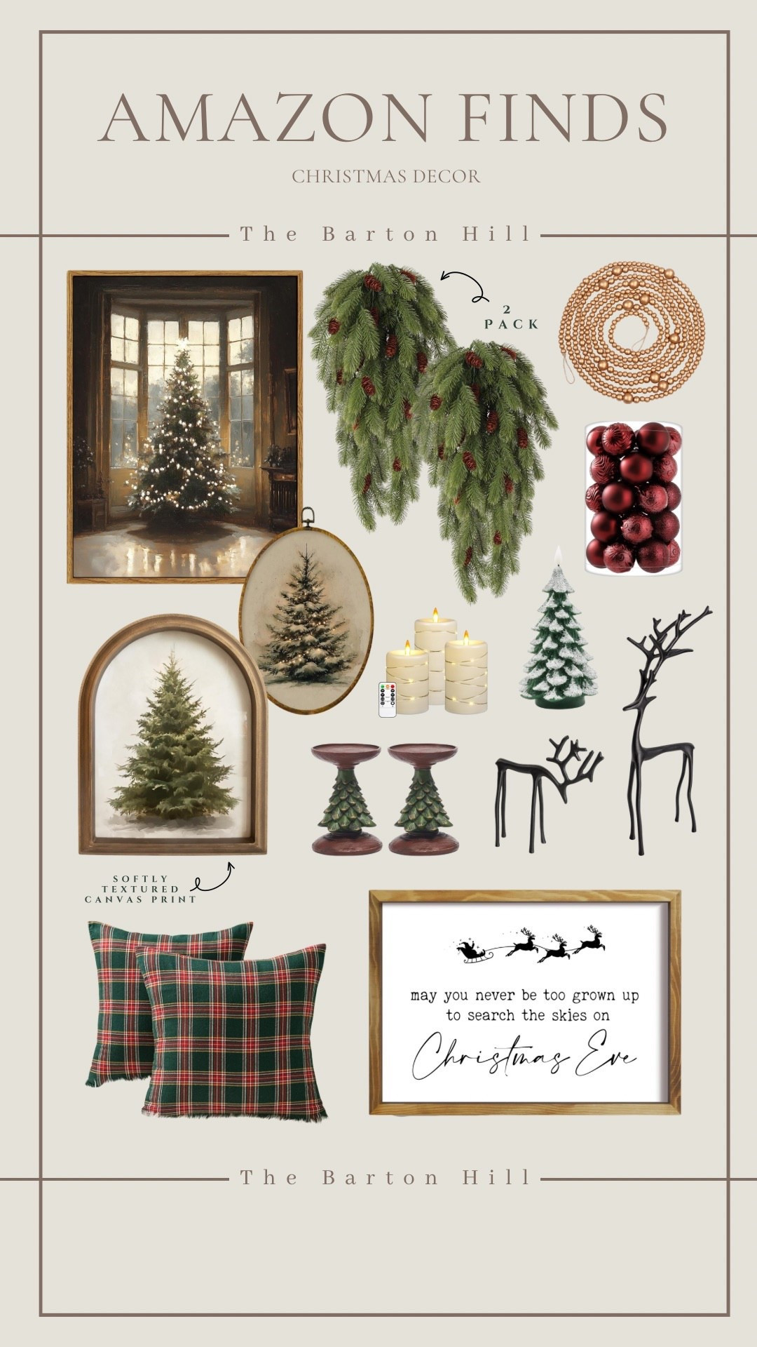 These Amazon Christmas finds are the definition of cozy, timeless, and can’t-believe-they’re-from-Amazon good!
Perfect if you want that classic, collected over time holiday look without the designer price tag.

Shop everything in one place ↓
#amazonhome #amazonfinds #christmasdecor #holidaydecor #christmasstyle #neutralchristmas #thebartonhill #amazoninfluencer #christmasinspo #holidayhome

#LTKcanada #LTKwinter #LTKhome