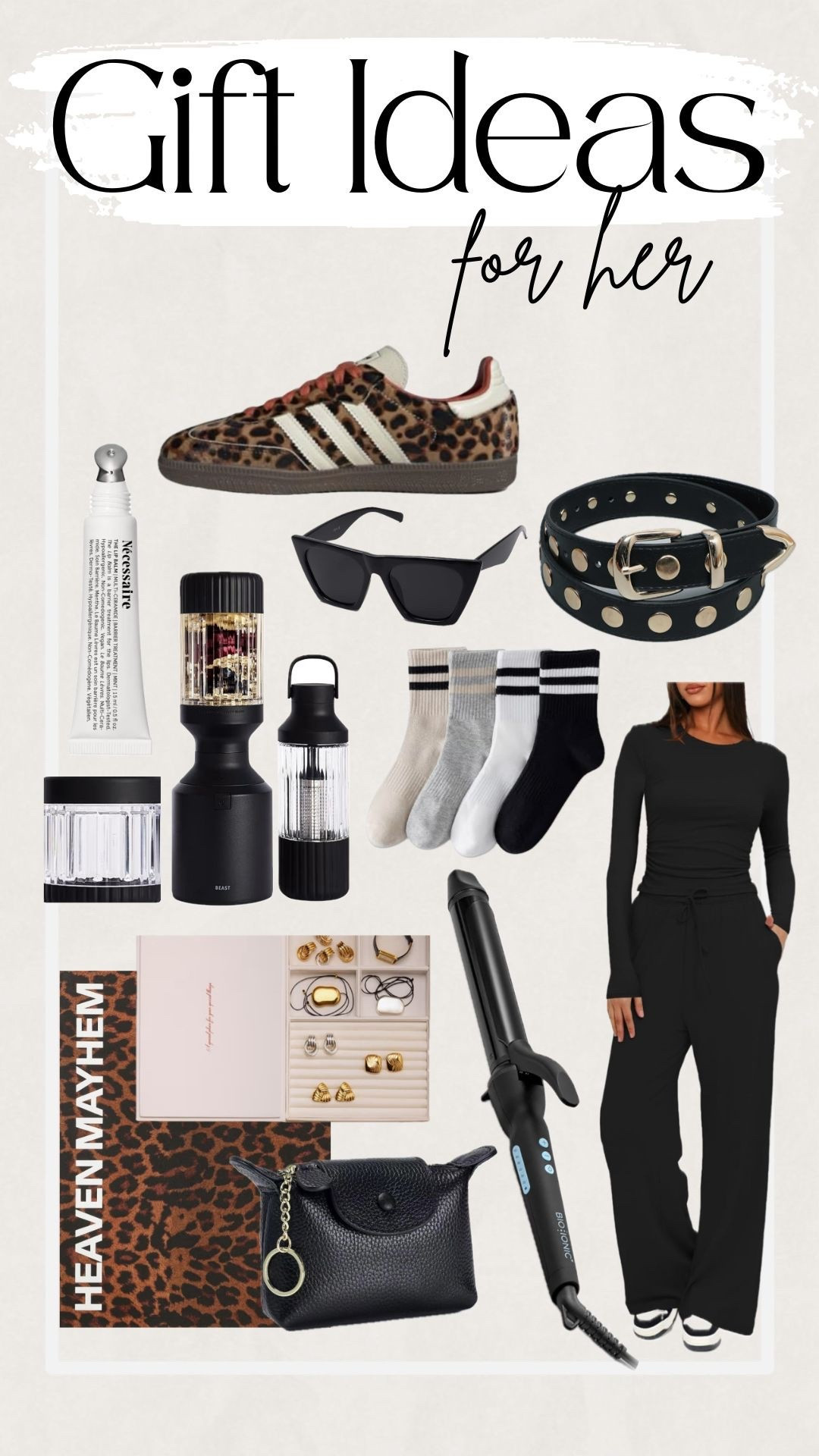 Gift ideas for her. 

I own several of these items myself & love them. The set is an absolute must if you don’t already have it gift yourself one ! I do a size xl long it’s great quality and would make an awesome gift. 

The little keychain purse would be super cute to throw a lipgloss in and a few other little goodies maybe even a gift card 😍 

Also notice my curling iron is on sale now. Would also be a great gift idea. 

Blender is incredible I use mine every day. I have it in a neutral color tho. 
#Amazon #Gift #Gifts #GiftIdeas #Women’sGifts 

#LTKGiftGuide #LTKCyberWeek #LTKHoliday