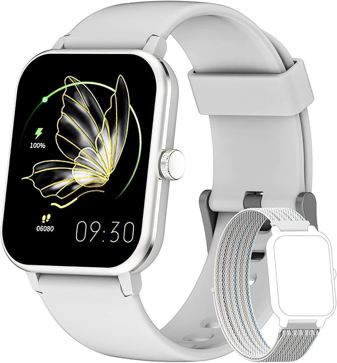 Blackview Smart Watch with Blood Oxygen,Heart Rate,Sleep Monitor,1.69'' Touch Screen Bluetooth Sm... | Amazon (US)