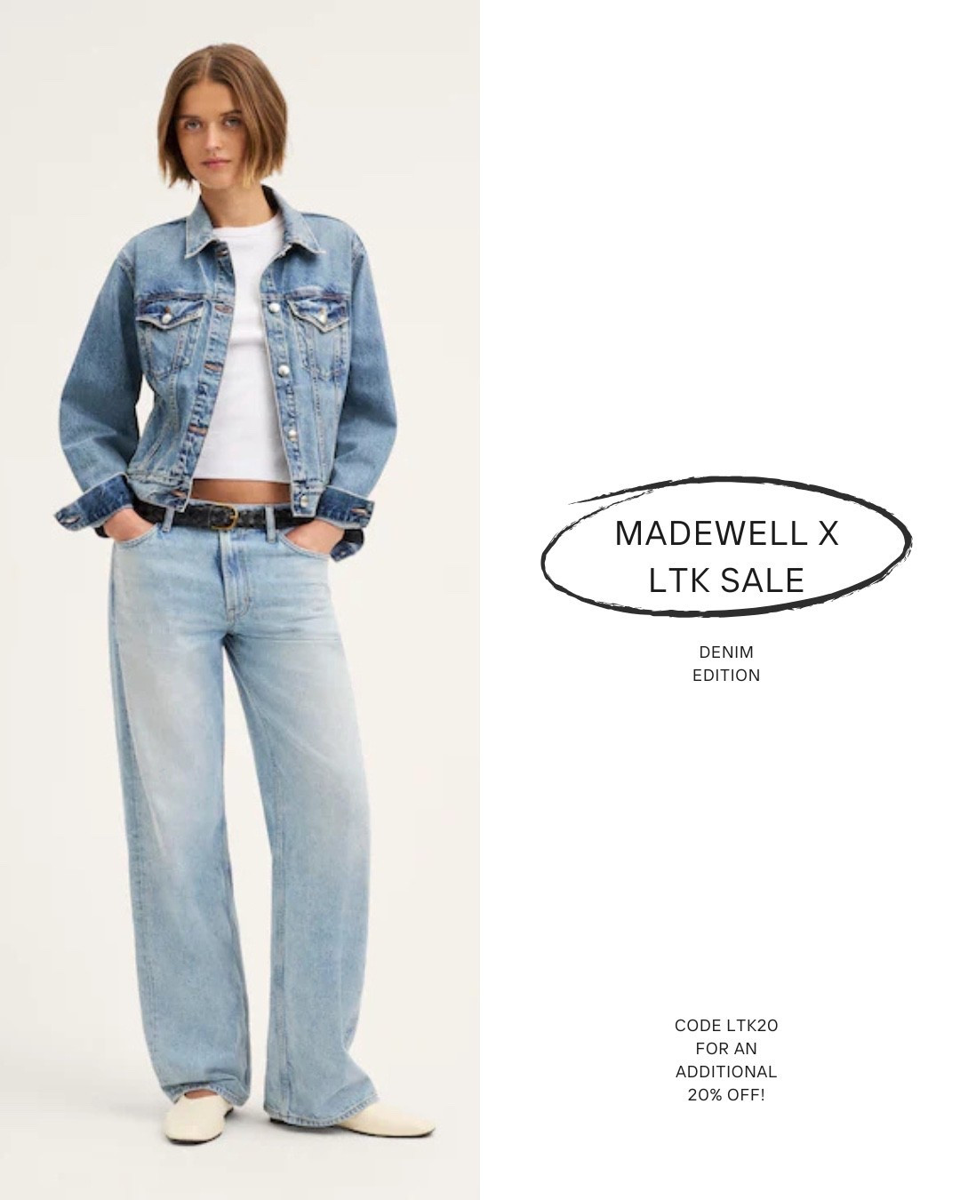 @Madewell x LTK sale! code: LTK20 gets you an additional 20% off! 

I always use these sales to stock up on my favorite denim!

#LTKxMadewell #LTKootd #LTKSaleAlert