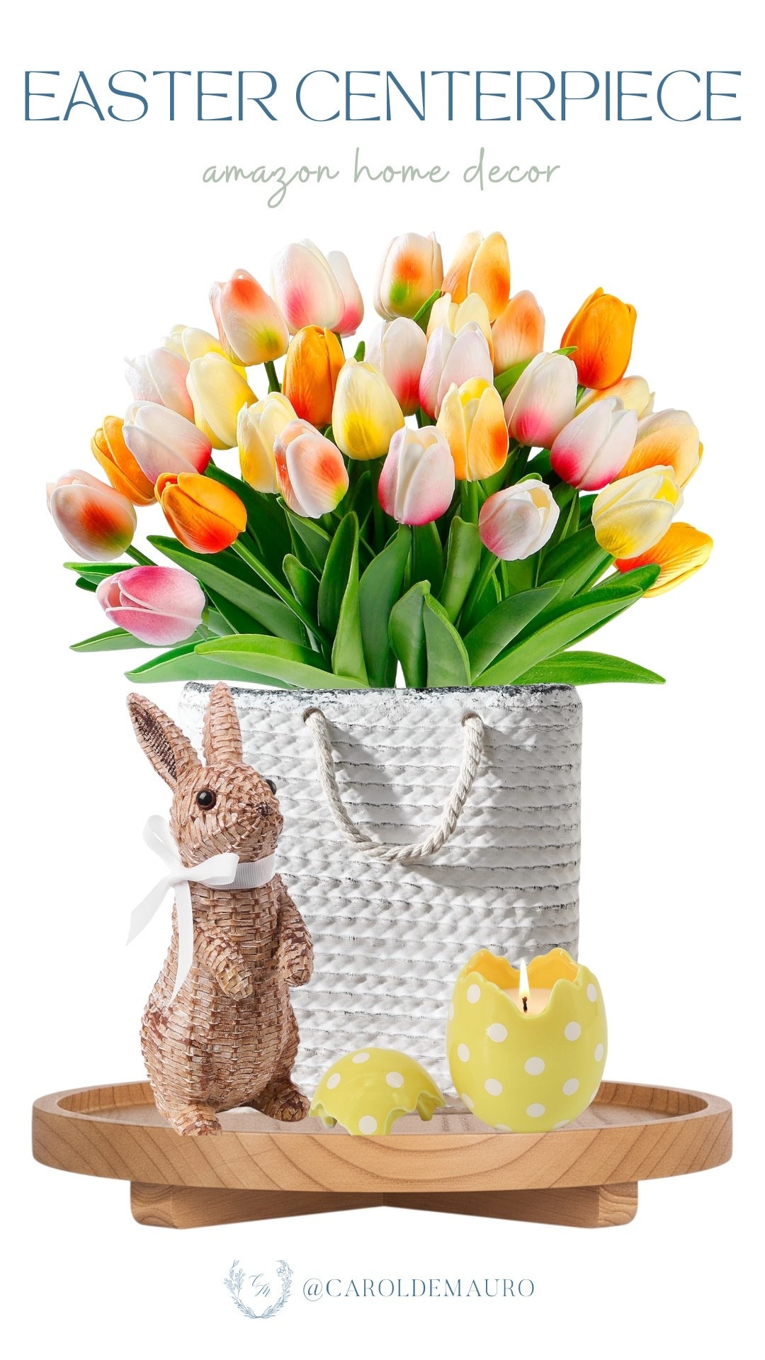 Brighten up your table for spring! Found the cutest Amazon home decor gems, from these tulips that look so real to that little wicker bunny that is a 10/10. Ready for all the Easter brunch vibes.

entertaining in style, hostess life, party ideas, table centerpiece, hosting tips, amazon finds, floral arrangement, holiday decor

#LTKU #LTKSeasonal #LTKHome