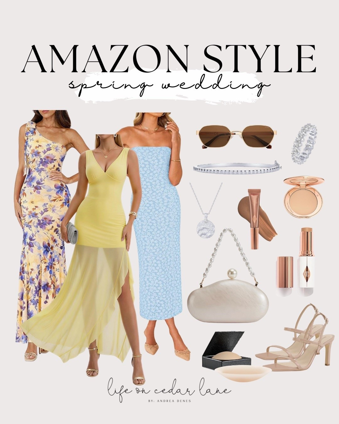 Shop the perfect wedding guest outfit and accessories on Amazon! #springwedding #amazonstyle

#LTKSaleAlert #LTKOver40 #LTKWedding