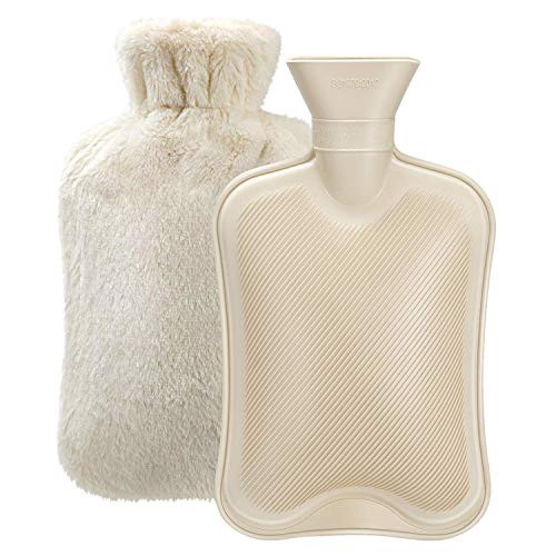 Hot Water Bottle Rubber with Soft Cover (2 Liter) Hot Water Bag for Cramps, Pain Relief, Removabl... | Amazon (US)