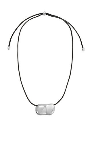 Heaven Mayhem Pebble Necklace in Metallic Silver. | Revolve Clothing (Global)