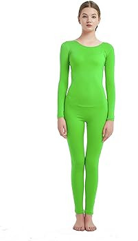Full Bodysuit Womens Long Sleeve One Piece Jumpsuit Spandex Zentai Unitard | Amazon (US)