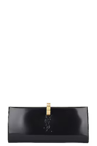 Saint Laurent New Minaudiere Clutch in Noir | FWRD | FWRD 
