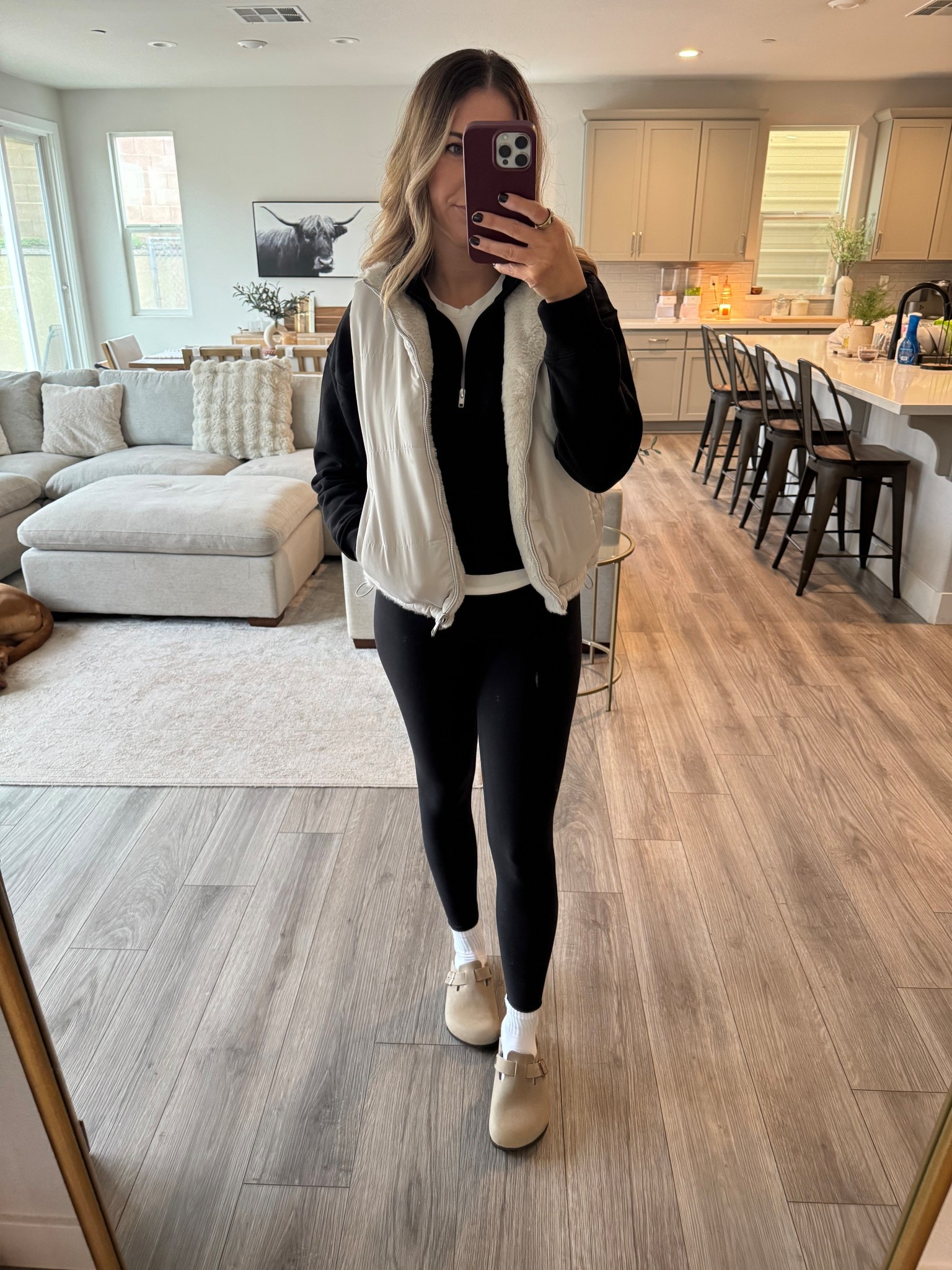 The cutest puffer vest and it’s reversible! Wearing a size small  

#LTKFindsUnder100 #LTKFindsUnder50