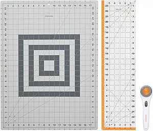 Fiskars Crafts 952301010 Rotary Sewing Cutting Set (3 Piece), Grey | Amazon (US)
