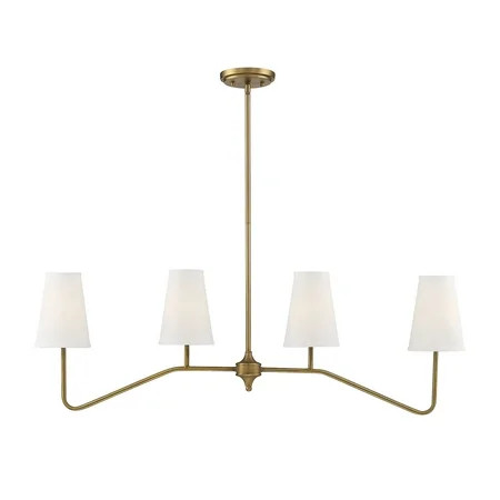 Trade Winds Lighting TW30083-NB Madison Linear Chandelier in Natural Brass | Walmart (US)