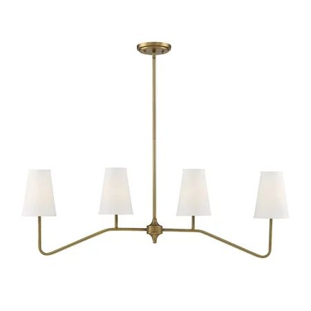 Trade Winds Lighting TW30083-NB Madison Linear Chandelier in Natural Brass | Walmart (US)