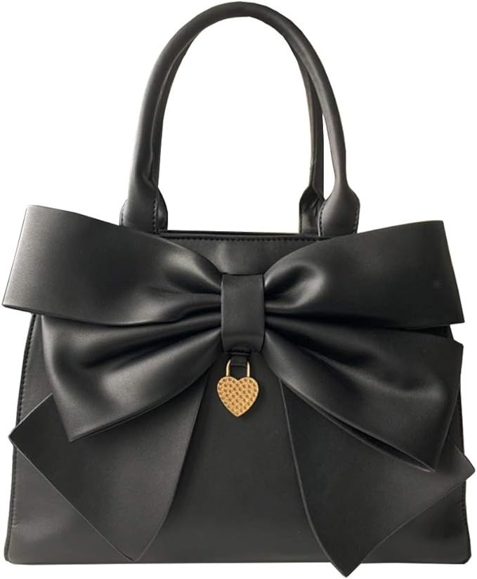 Rullar Women 2Pcs Handbag Set Bow-Knot Satchel Top-handle Crossbody Bag Tote Wallet Purse with He... | Amazon (US)